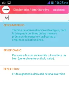 Diccionario Administrativo android App screenshot 6